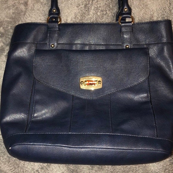 Merona Tote bag Navy *like new - Picture 2 of 2